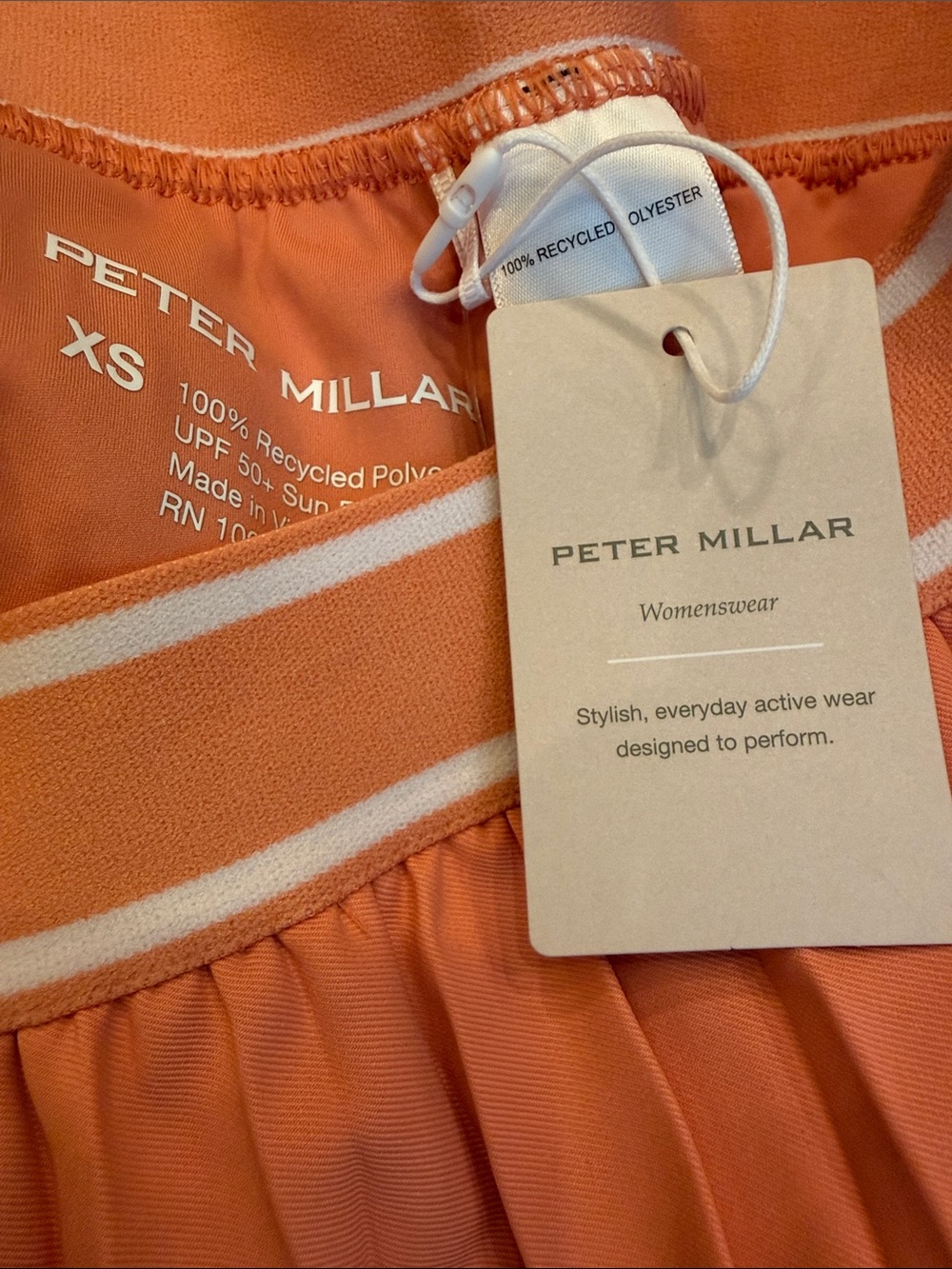 Peter Millar Pleated Golf Skort Moroccan Spice XS NWT - Picture 10 of 12